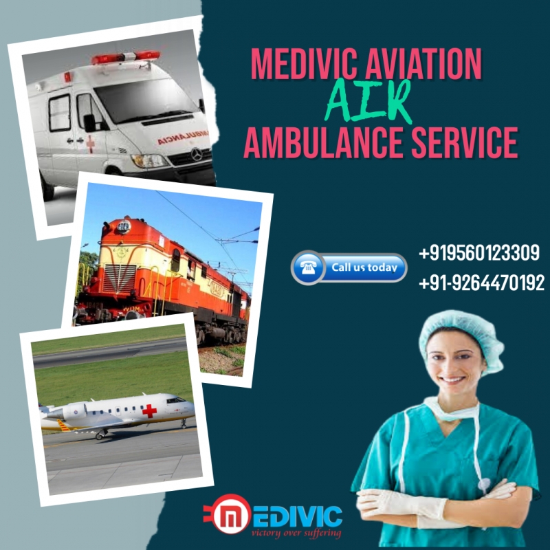 Select Air Ambulance Service in Jamshedpur by Medivic  