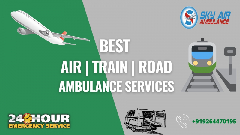 Book Sky Air Ambulance in Patna at a regular price