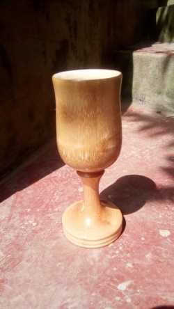 Bamboo glass and bowl