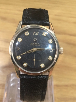 Omega Seamaster Bumper Automatic cal.342 in 1952 with Diamonds