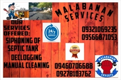 MALABANAN SIPHONING DECLOGGING MANUAL CLEANING