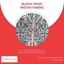 Block Print Indian Fabric