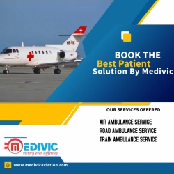 Book Air Ambulance Services in Lucknow from Medivic  