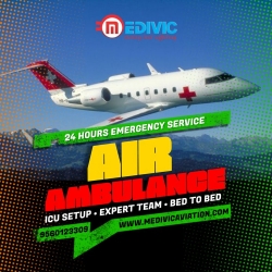 Book Air Ambulance Services in Allahabad via Medivic  
