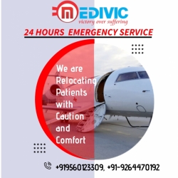 Book Air Ambulance Services in Bhopal by Medivic 