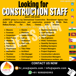 Best Construction Staffing Agency in India, Sri Lanka, Bangladesh