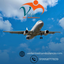 Vedanta Air Ambulance Service in Siliguri with Emergency Patient Move