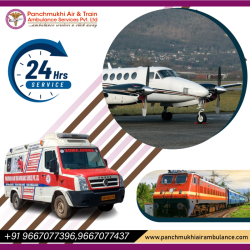 Panchmukhi Air Ambulance in Patna with Superb Healthcare Accessories