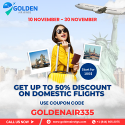 Get up to 50% Discount on Domestic Flights